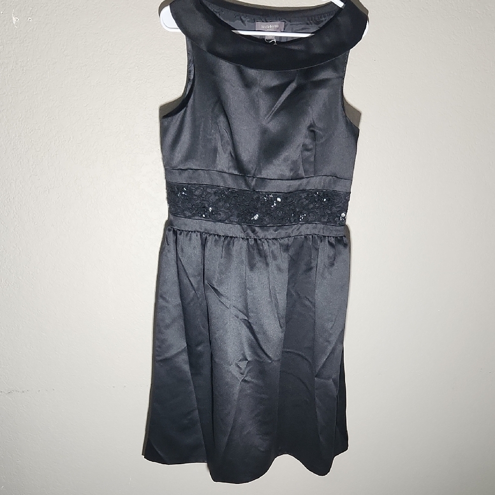 Liz Claiborne Dress Womens Black Sleeveless Dress formal cocktail size 12